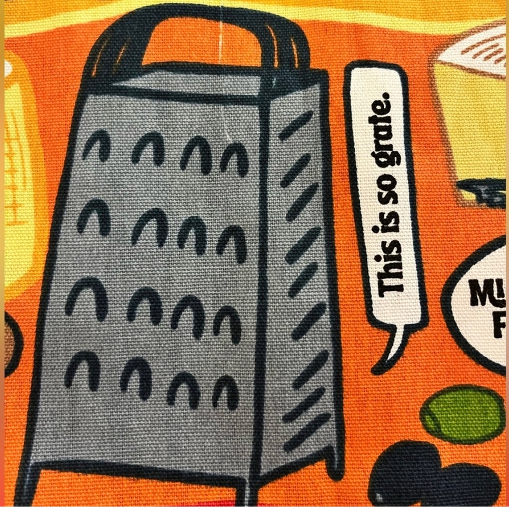 NWT. Trader Joe's Cheese Lover tote Bag! double handle cotton tote 100% cotton - Picture 6 of 6